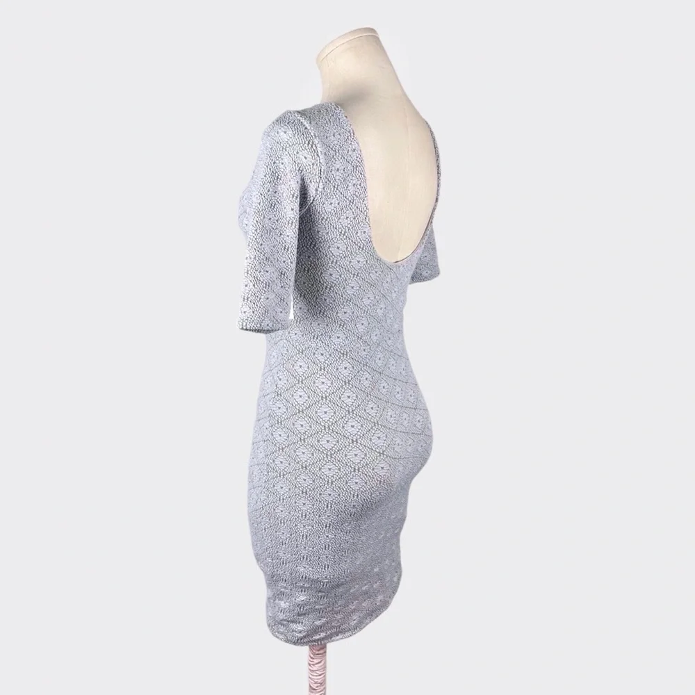 Free People Lady Pucker Scoop Back Bodycon Mini Dress